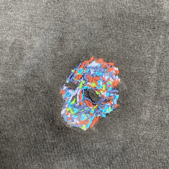 Robert Graham Stone trail polo with colorful embroidered skull - Picture 3 of 4